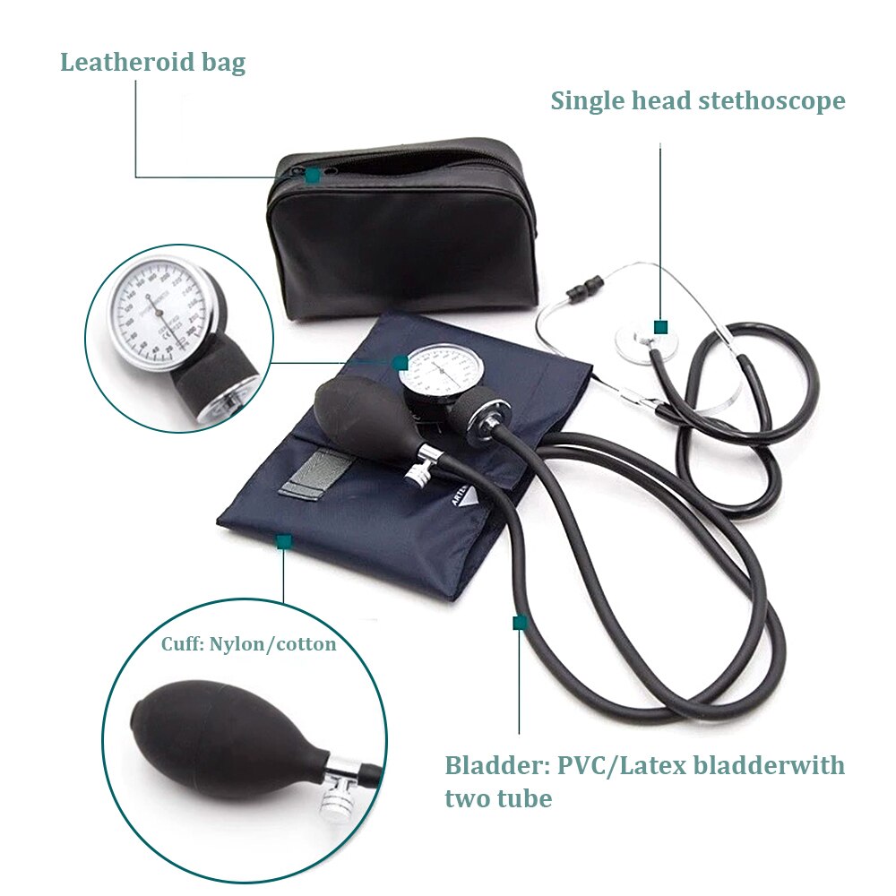 Handmatige Bloeddrukmeter Diastolische Bloeddrukmeter Bloeddruk Hand Pols Sphygmomanomete Manchet Home Health Monitor