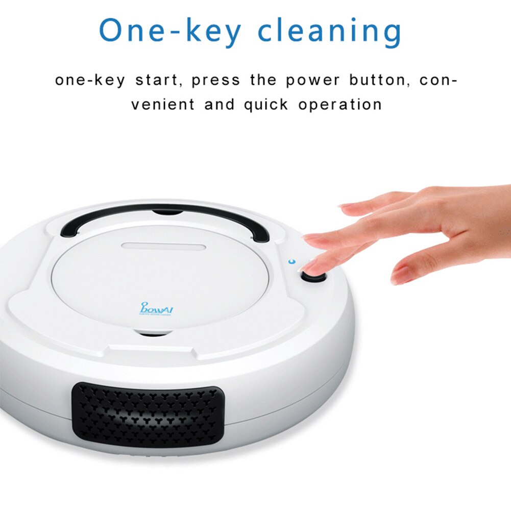 Multifunctionele Robot Stofzuiger, 3-In-1 Auto Oplaadbare Smart Vegen Robot Droog Nat Vegen Stofzuiger Thuis Robot