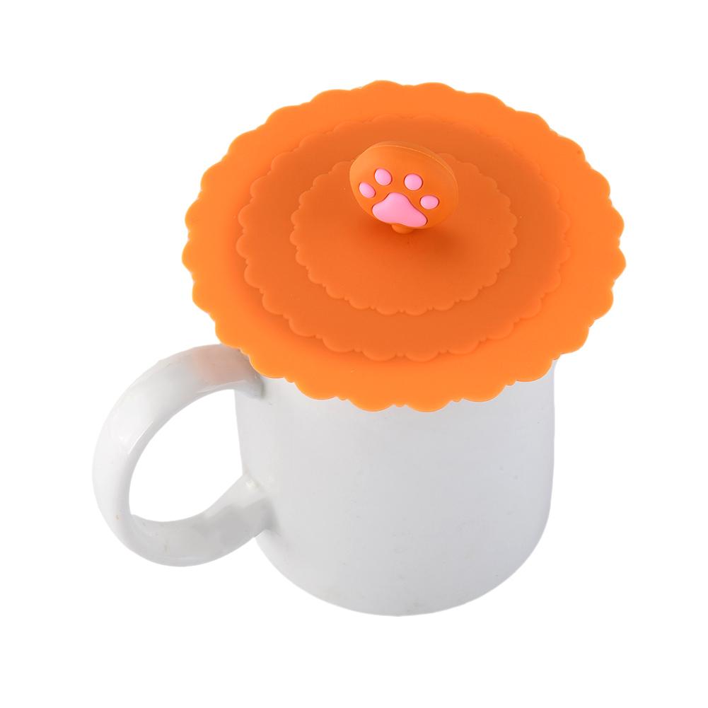 1pc søte frukter pryder vann drikkebeger lokk silikon anti-støv bolle deksel kopp forseglinger glass krus lokk tekopp deksler diameter 10cm: G