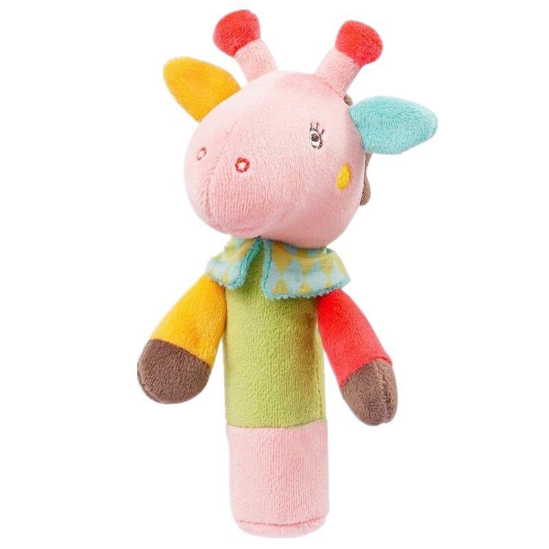 Slaapkamer Baby Rammelaar Mobiles Schattige Baby Speelgoed Cartoon Dier Hand Bell Rammelaar Zachte Peuter Pluche Bb Speelgoed 0-12 maanden 40% Off: E