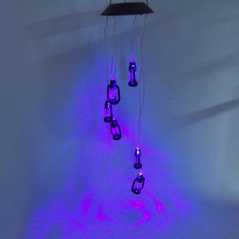 LED Farbwechsel Solar- Windspiele Solar- Windspiele Licht Empfindliche Reaktion für Garten für Innenhöfen