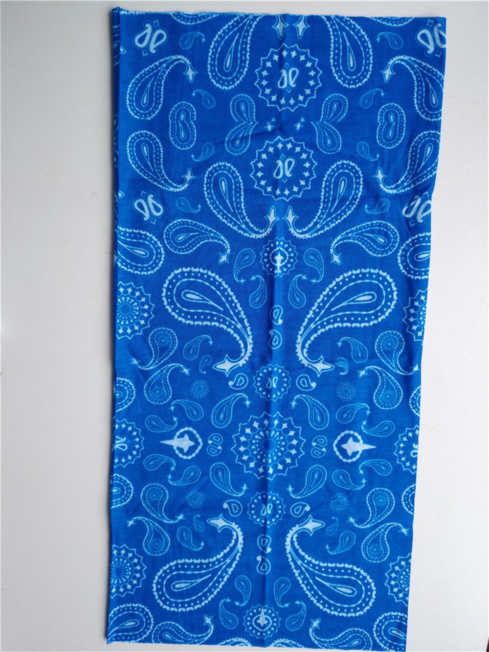 Beschermende bandana nekwarmers outdoor paardrijden kamperen masker bandana's zonbescherming bloemensjaal bloemen wandelsjaals gezichtssjaal: Blauwe bloem b