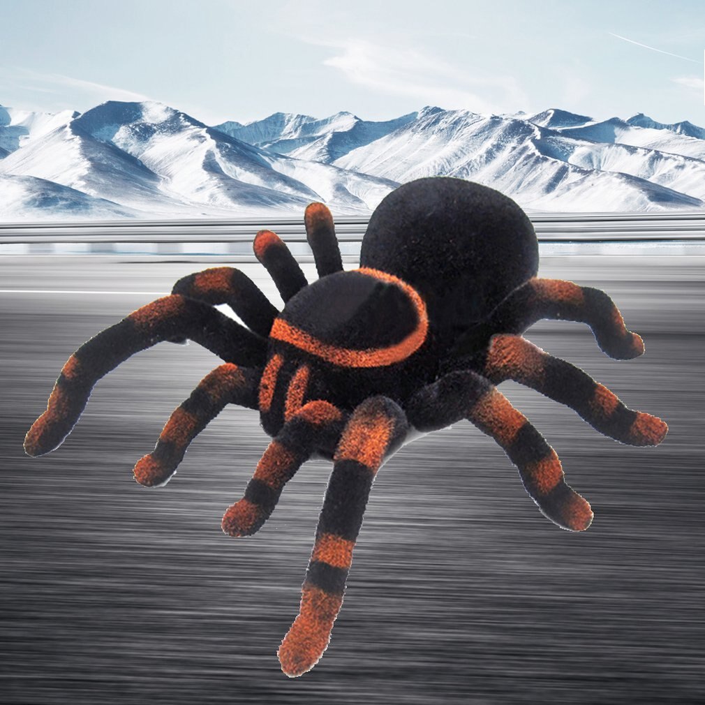 Wall Climbing Spider Remote Control Toys Infrared RC Tarantula Kid Toy Simulation Furry Electronic Spider Toy For Kids Boys