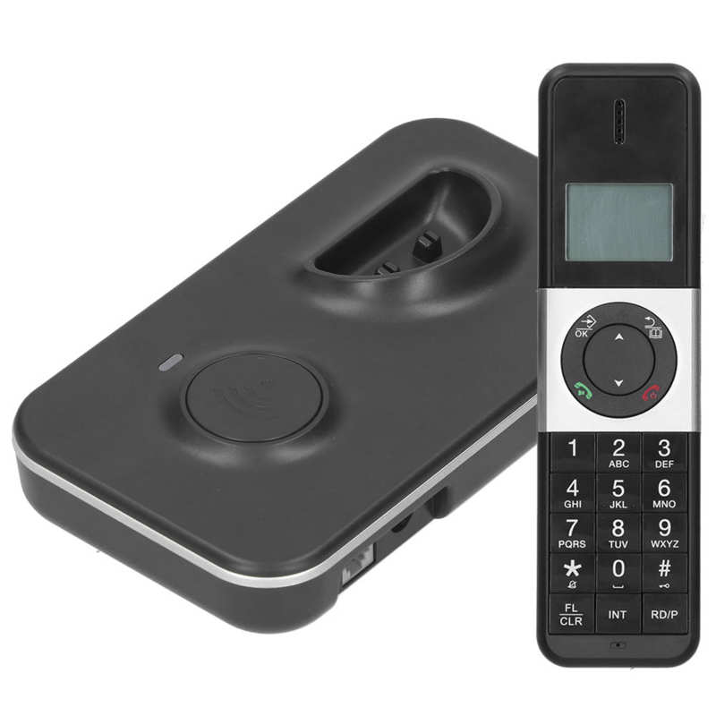 Telephone Digital Cordless Caller ID Hands-Free Business Fixed Landline Telephone 100-240V US Plug