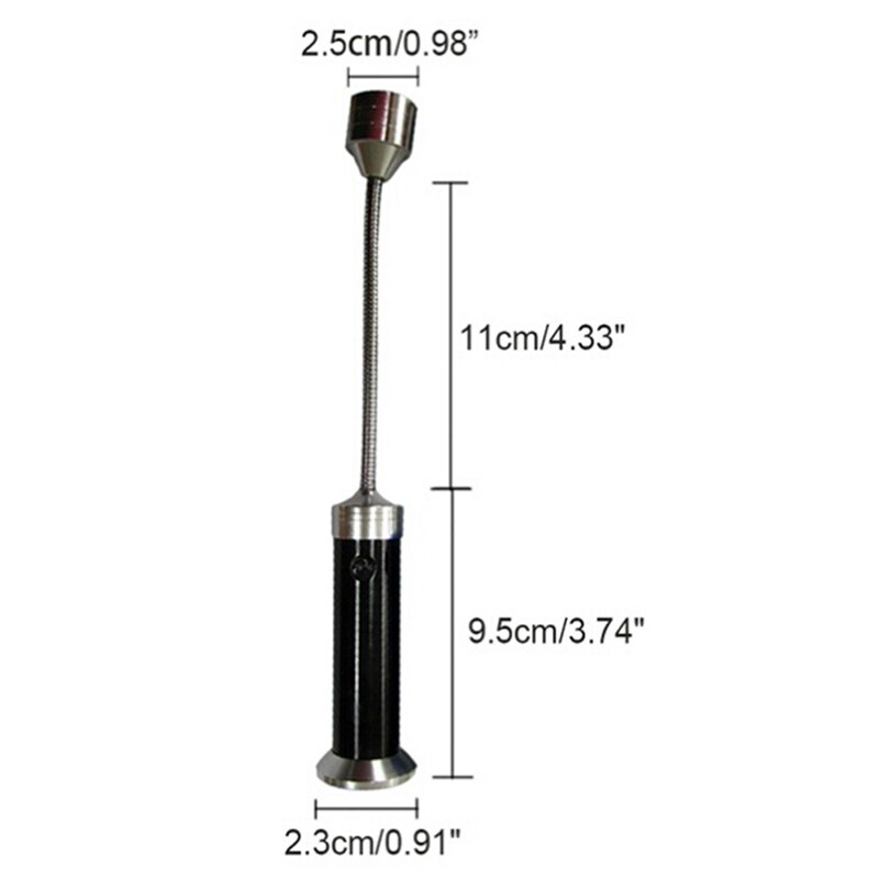 1 stk grillgrill lys lyse ledet-lamper batteridrevne bbq-lys med magnetisk utgangspunkt