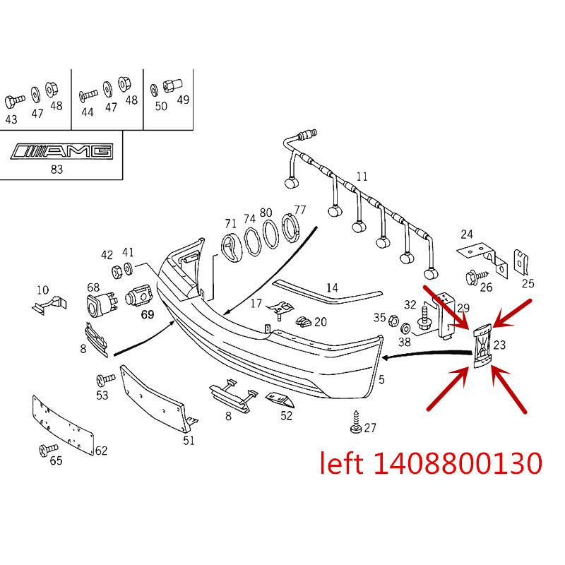 Car front bumper bracket S grade W140 S280 S300 S320 S500 S600mer ced es-be nz1991-1998 Car Fixed bracket Front bumper holder: Dark Grey