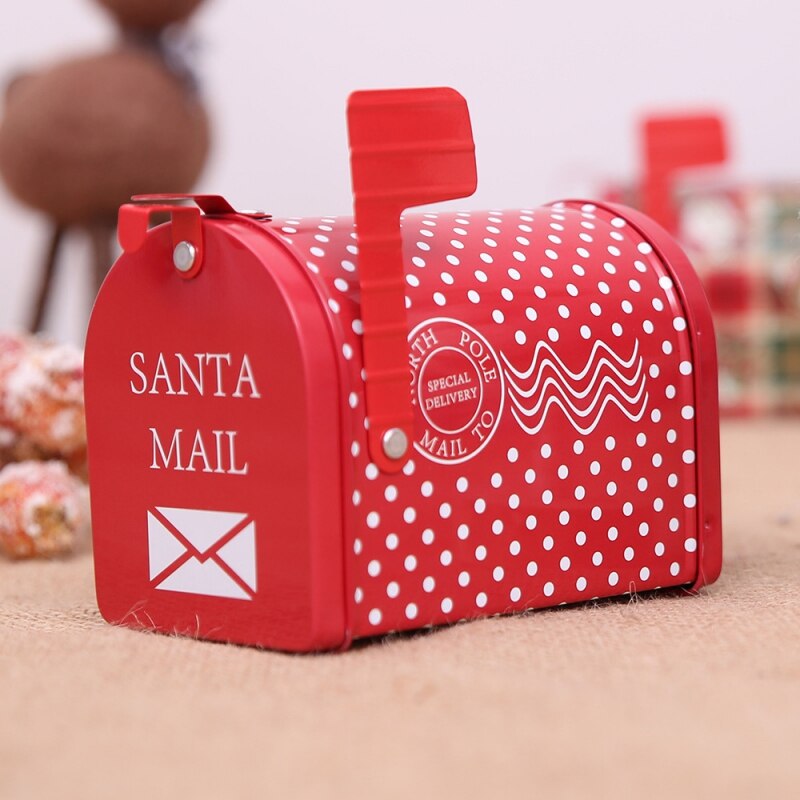 Børn spædbarn jul jern postkasse slik beholder flaske krukke baby shower dekoration opbevaringsboks jul: Default Title
