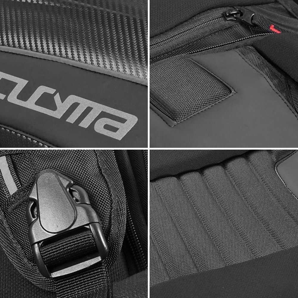 CUCYMA étanche Moto sac Moto sac à dos réservoir sac en Fiber de carbone Moto casque sacs voyage bagages #