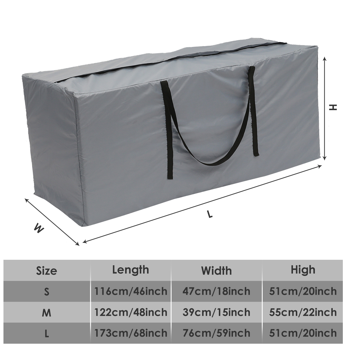 Kussen Opbergtas Grote Capaciteit Meubels Beschermhoes Buiten Tuin Waterdicht Stofdicht Kerstboom Organizer Nieuw: M / Rood