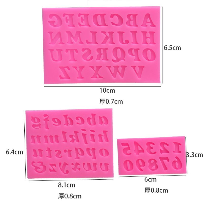 3Pcs Brief Nummer Hanger Bericht Resin Mold Epoxyhars Sieraden Maken Gereedschap