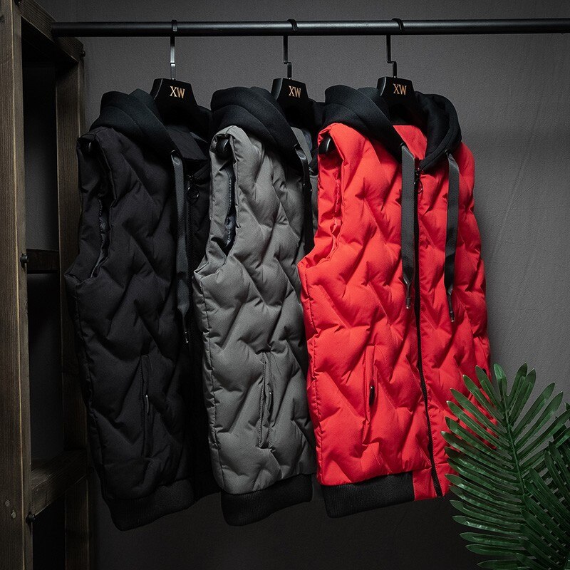 Gilet automne et hiver Hombre pour hommes, grande taille, avec de nombreuses poches, en coton, veste chaude, ample, collection