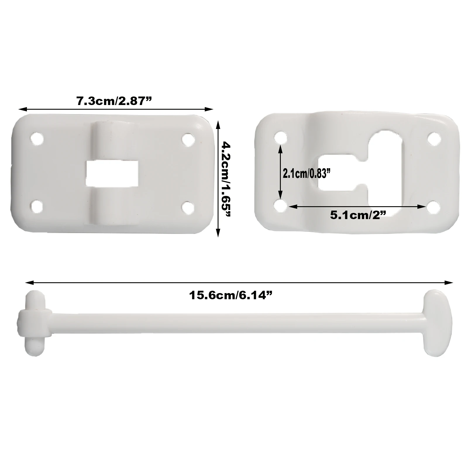 15cm/6" T-Style Car RV Camper Entry Door Catch Holder Latch Hatch Retainer Clip Hold Hook Caravan Boot Replacement Accessories