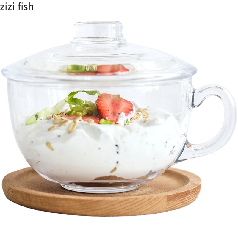 Kubek nordycki z mlekiem kubek śniadaniowy, kubek z hartowanym kubkiem, kubek z pokrywką, wytrzymały kubek 220 ml. 550ML450ML kubki szklane