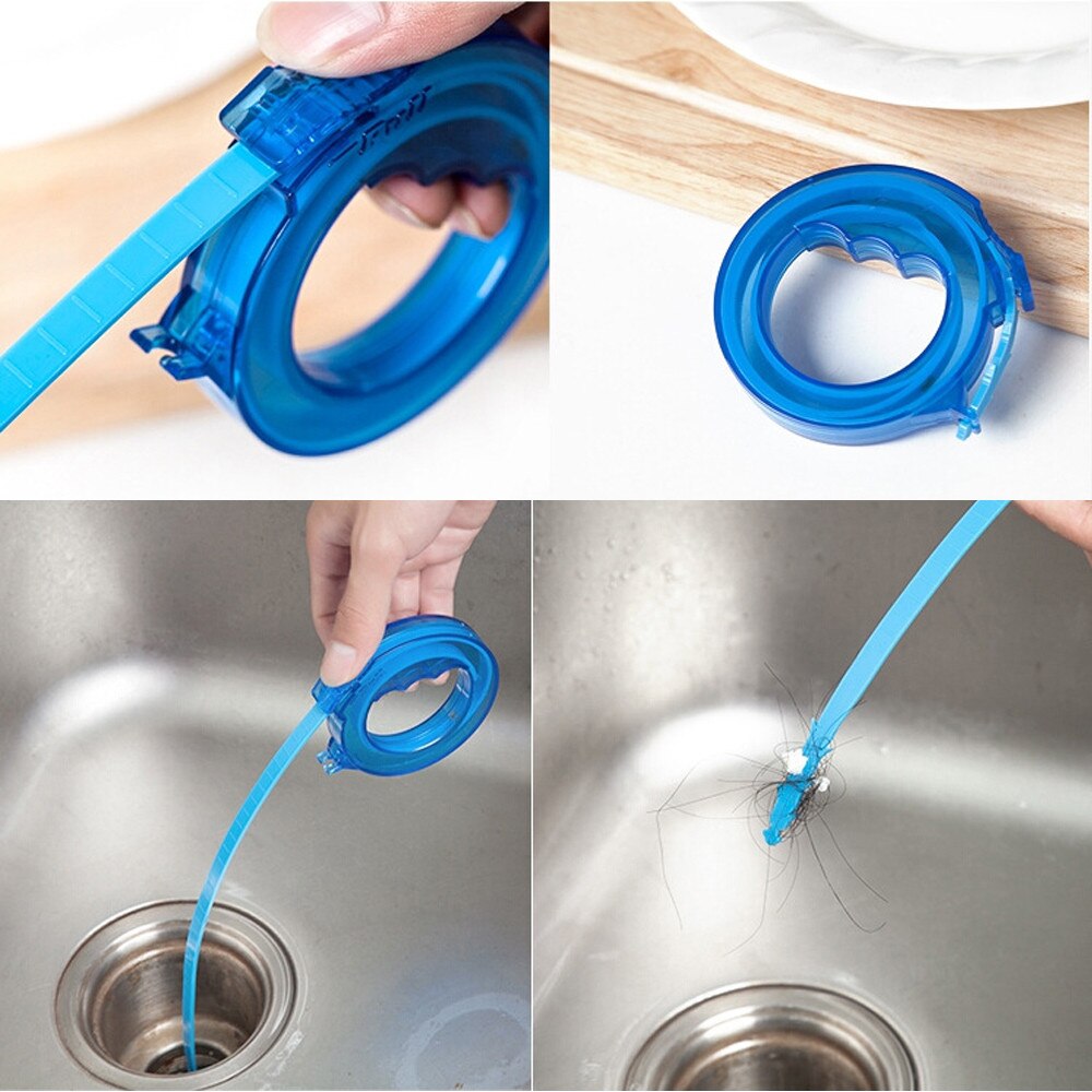 Sink Cleaning Hook Bathroom Floor Drain Sewer Dred... – Vicedeal
