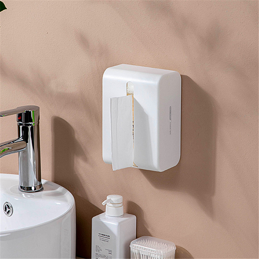Wc Tissue Box Hangable Desktop Tissue Opslag Case Multifunctionele Papier Dispenser Badkamer Hoge Capaciteit Tissue Organizer