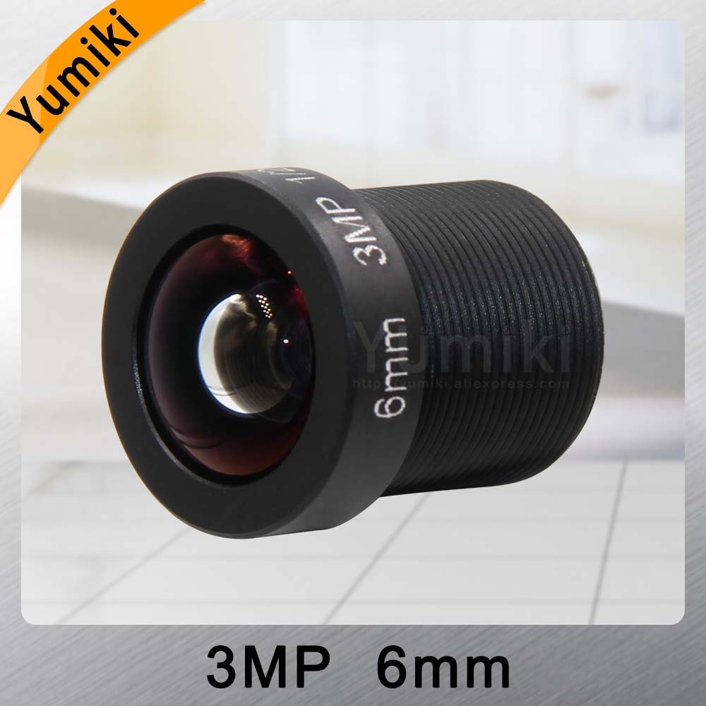 Yumiki 3.0Megpixel M12 MTV 6mm 3MP HD CCTV Camera Lens IR HD Security Camera Lens Fixed Iris