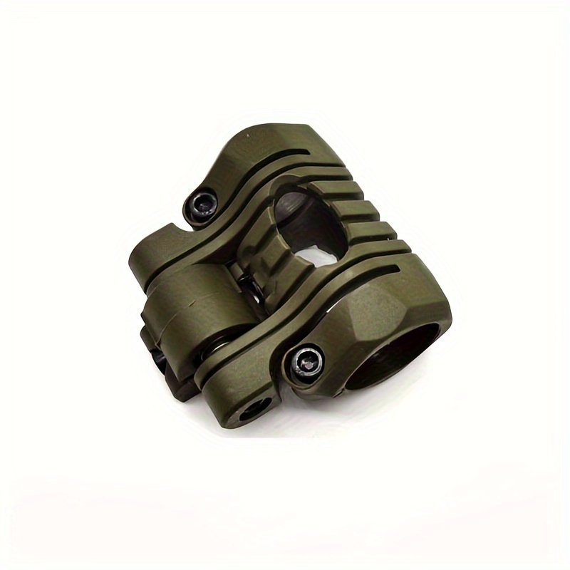 Supporto per torcia per casco Supporto per morsetto per luce in plastica multi-angolo da 25 mm con chiave Supporto per guida laterale Accessorio rapido per casco: Blu