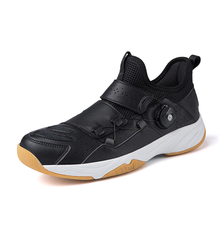 hommes et femmes Badminton sol dur extérieur doux pelouse antidérapant résistant à l'usure poignée lisse chaussures de sport: Black / 42