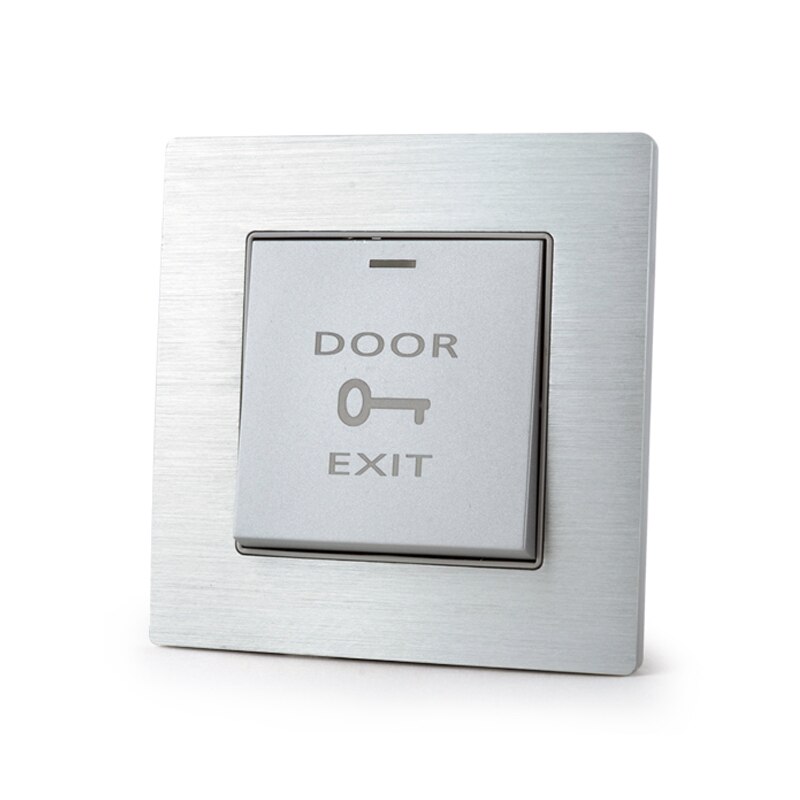 Waterproof Door Exit Button Release Switch NO/NC/COM Output Emergency Push Button Fireproof Plastic for Access Control System