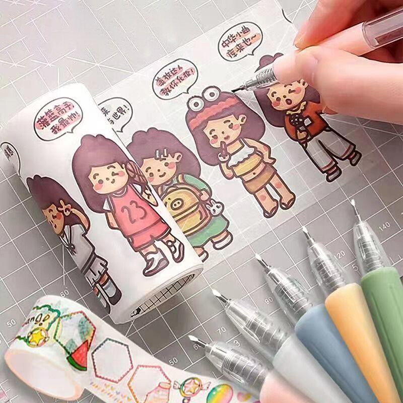 Die Cutter Press Utility Knife Simple Student's Manual Paper Cutting Carving Girl Scrapbooking DIY Tools Craft Style Album Diary