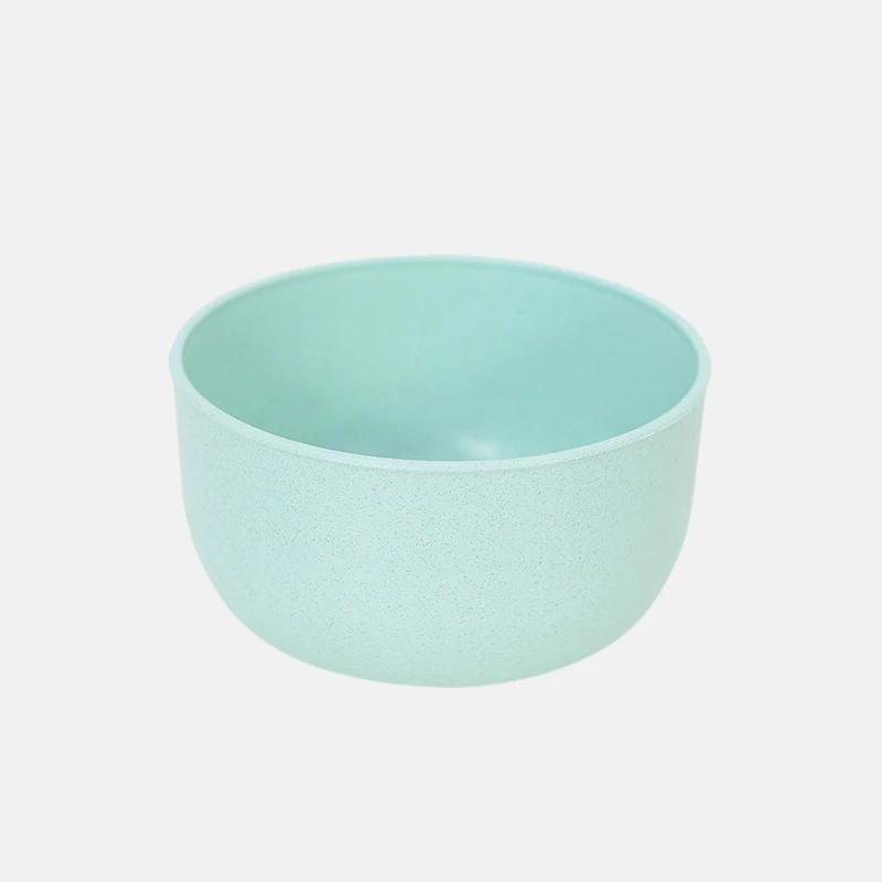 Husholdningskopp, tallerken, frokostblandingsbolle i én pakke, fruktgaffel, servise, risbolle, miljøvennlig plastbolle med hvetestrå: Svart