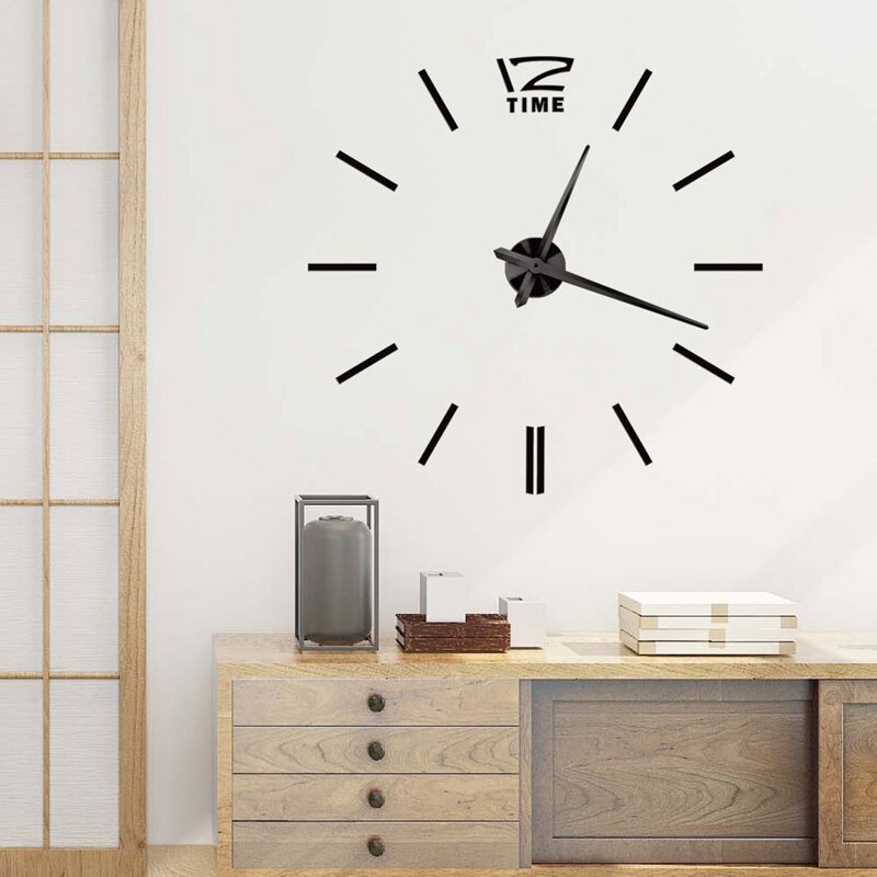 Reloj de pared 3D de lujo, grande y moderno, para decoración del hogar, reloj de pared DIY para sala de estar, reloj de pared artístico con personalidad