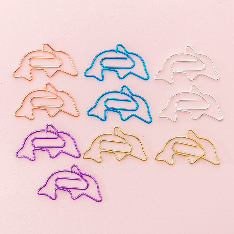 10Pcs Hollow Envelope Diamond Shape Paper Clips Set Cute Stationery Metal Clear Binder Clips Photo Tickets Notes Letter: 7