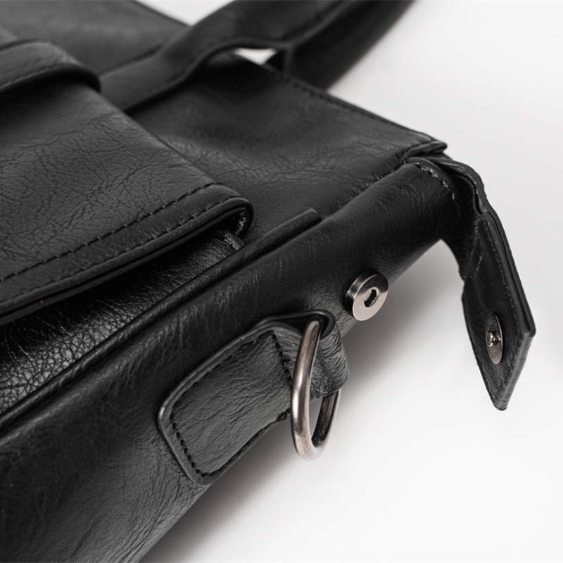 Maletín ejecutivo de negocios para hombre, bolsos de mano de cuero Pu para hombre, bolsos de lujo para ordenador portátil, bandolera de hombro, bolso de trabajo de