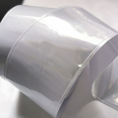 10cm*50m/ ruller reflekterende materiale syning stof fluorescerende pvc strimmel høj synlighed refleksion trafiksikkerhed advarselstape: Hvid