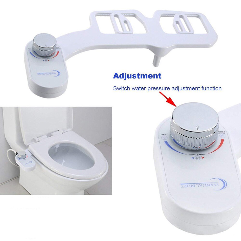 Boquilla para lavado retráctil con bidé limpiador automático con tubo accesorio para asiento de inodoro Spray de agua mecánico no eléctrico para Baño