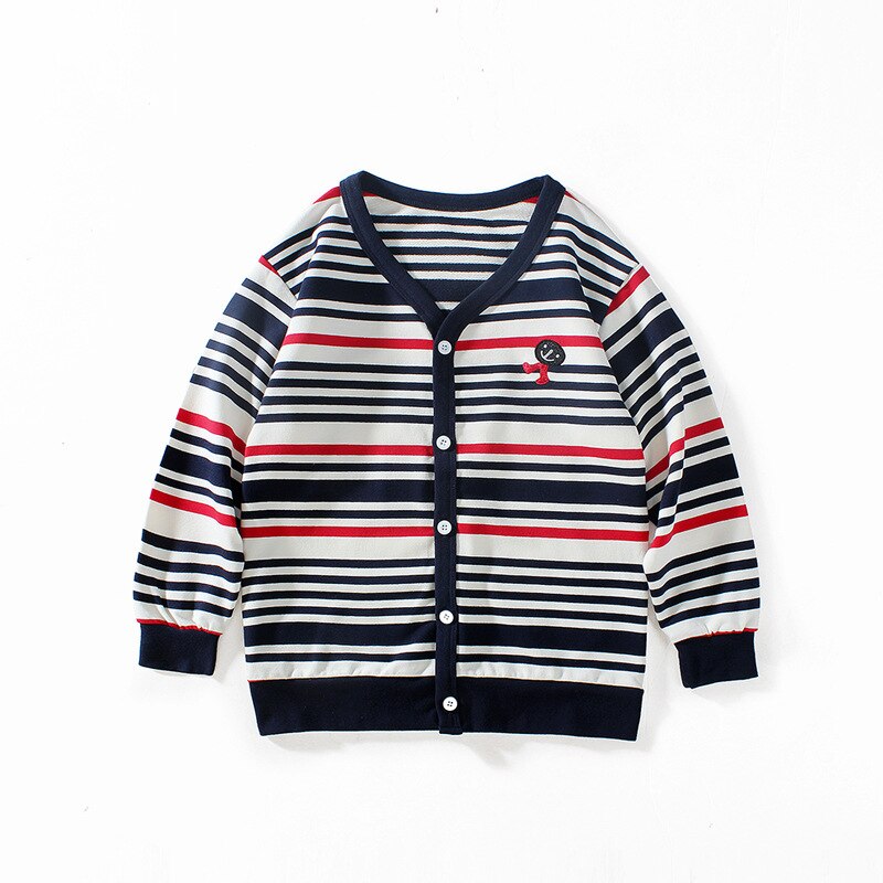 Fall Boy'S Sweaters Teenager Boy Clothes Kids Sweatshirt Cotton Cardigans Children Clothes Sweater Coat Jumper Knitwear: Blue / 4T