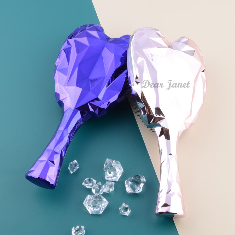 1pc Angel Detangler Hair Brush Handle Magic Anti-static Tangle Comb Massage Comb Smooth straight Hairdressing bright colors