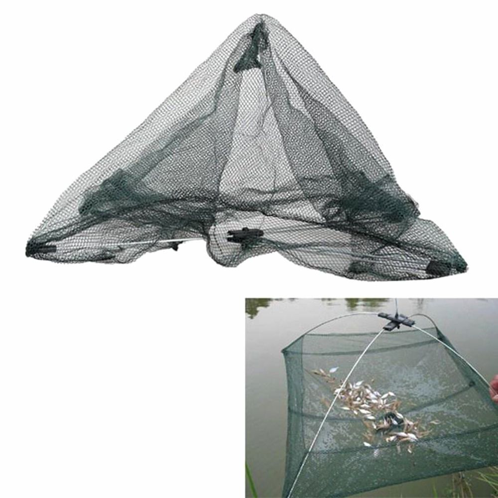 Klapp Fischernetz Nylon Netzwerk Garnelen Fisch Netz Gießen Netz Angeln KäFeige Fischnetz
