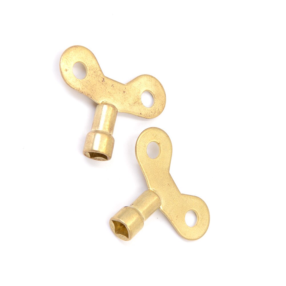 2Pcs key for water tap Solid Brass Special lock Radiator Plumbing Bleed Key Square Socket Hole Water Tap Faucet Key