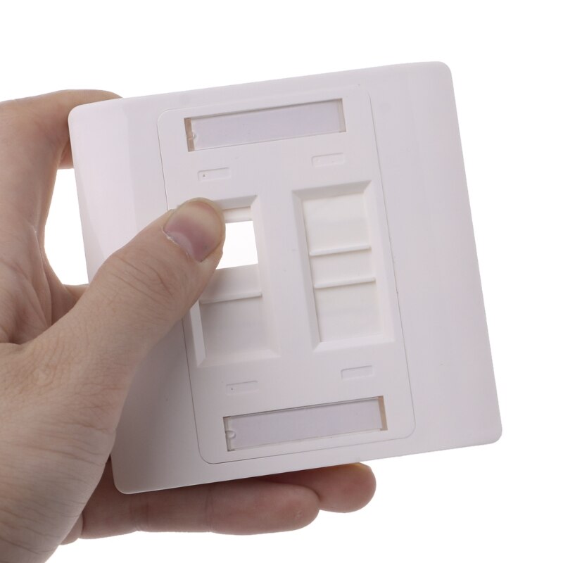 Wall Plate 4 Ports RJ45 Network 86mm Standard Wall Plate CAT5e / CAT6