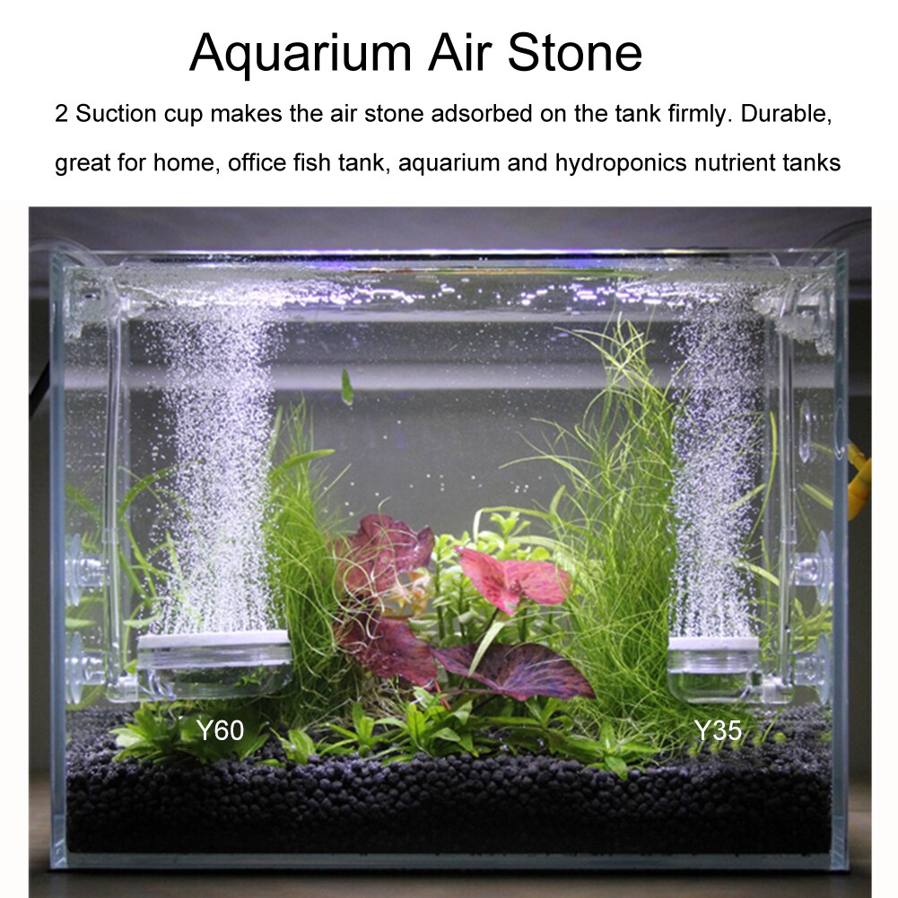 Aquarium Air Stone Oxygen Diffuser Durable Accessories Fish Tank Atomizer High Dissolved Tiny Bubbles Quiet Hydroponic Portable