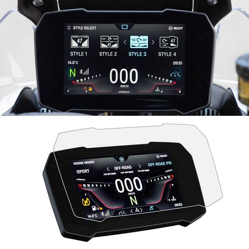 Película de instrumento de protección para tablero de pantalla de panel de arañazos, compatible con Tiger 900 RALLY PRO, Tiger900 GT