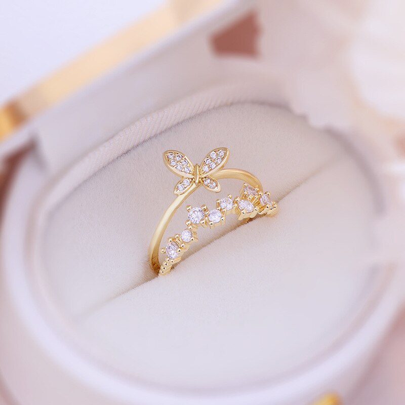 luxe nana bijoux de corps ring mariage bagues accessoires vintage femme bijoux femme bague femme Bague en forme de papillon pour femme, accessoire de , bijou polyvalent quotidien, Vintage, mariage