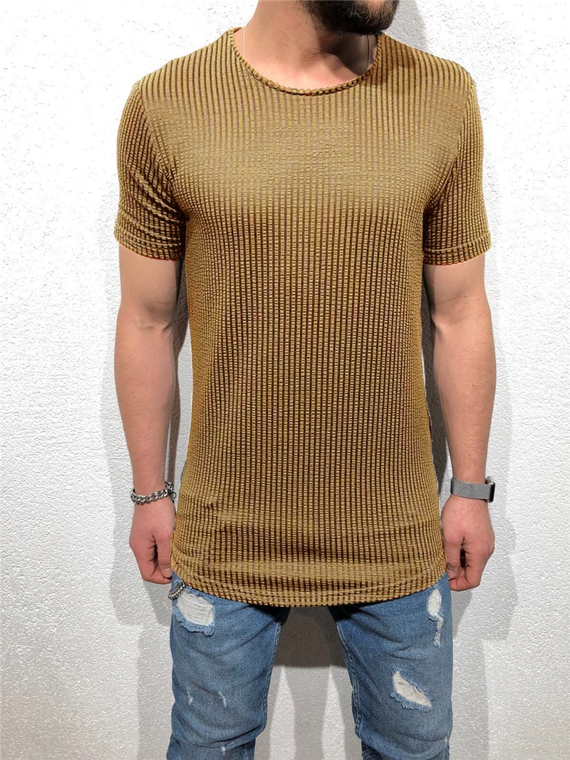 Men's Cotton Gym Muscle Tee | Short Sleeve Bodybuilding T-Shirt | Regular Fit Vest