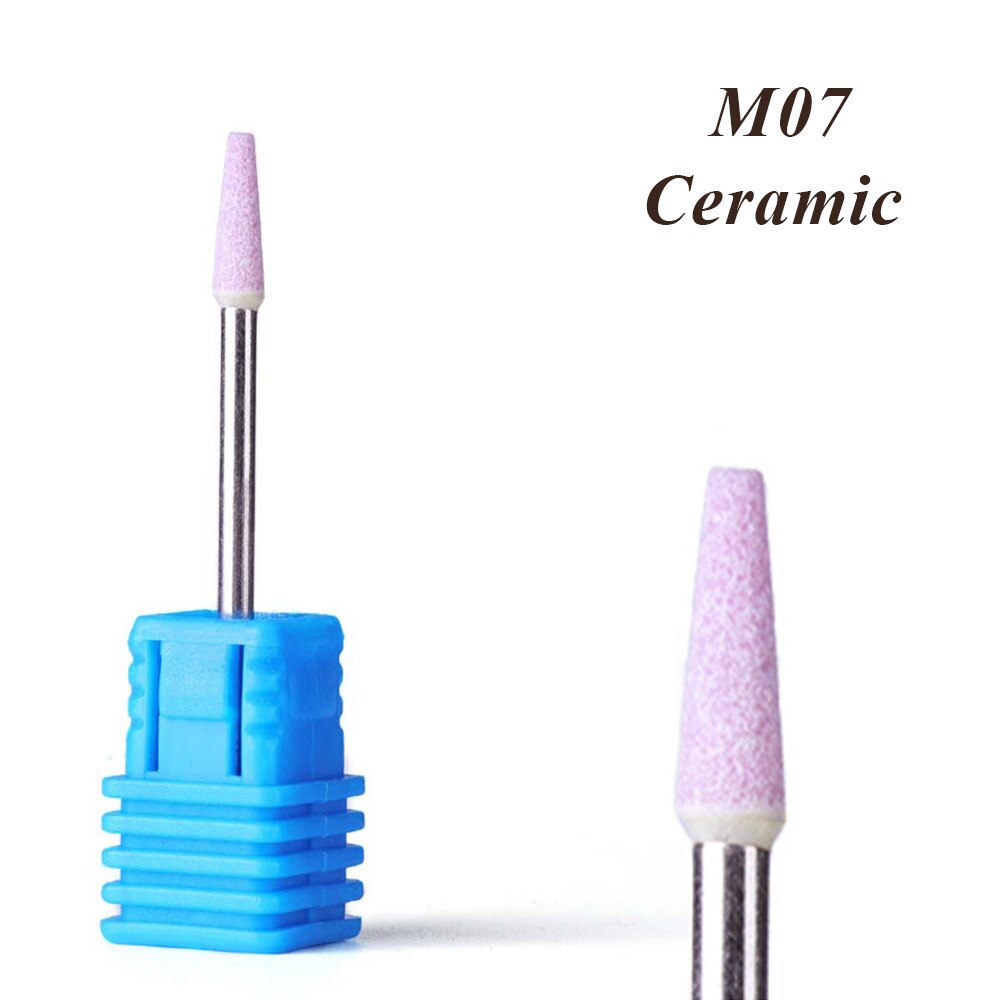 1 Pc Frezen Nail Boor Rubber Siliconen Keramische Polijsten Bestanden Gereedschap Voor Elektrische Manicure Pedicure Machine LA065-1: M07