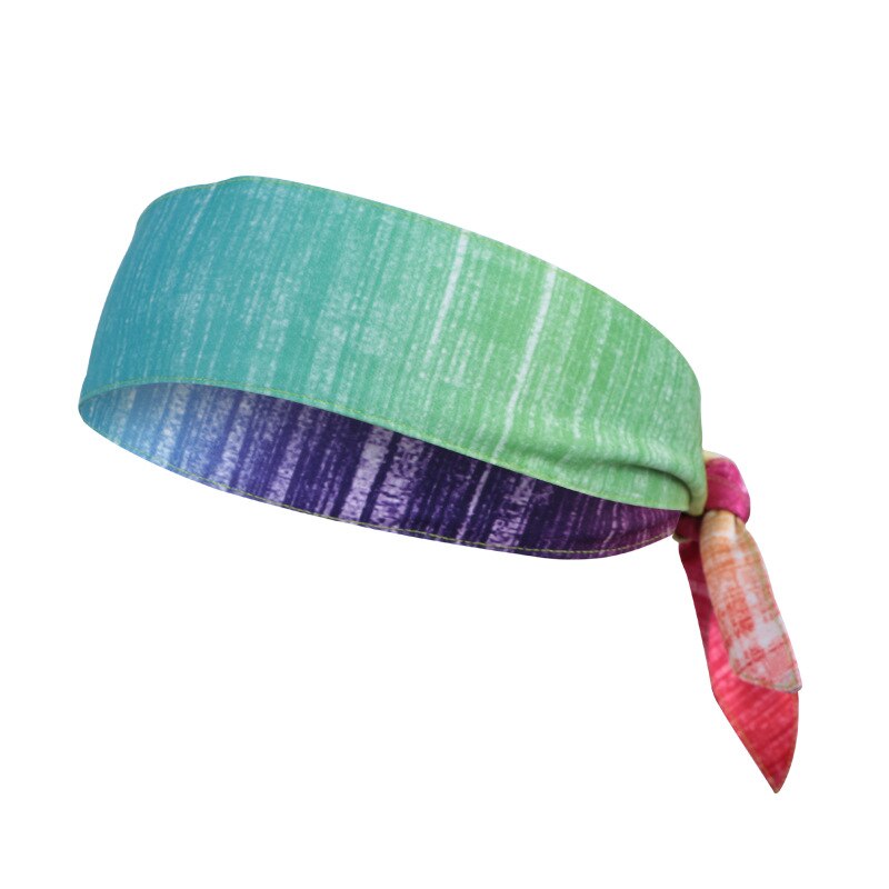 Sport Fasce Tie per le Donne Degli Uomini Fasce Regolabile L'assorbimento di Umidità Allenamento ZJ55: Colorful