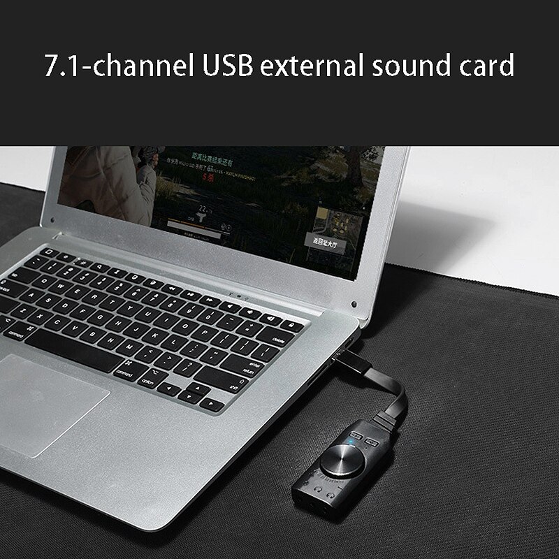 Plextone  gs3 game-geluidskaart, draagbare virtuele 7.1- kanaals usb externe mobiele telefoon computer game-geluidskaart