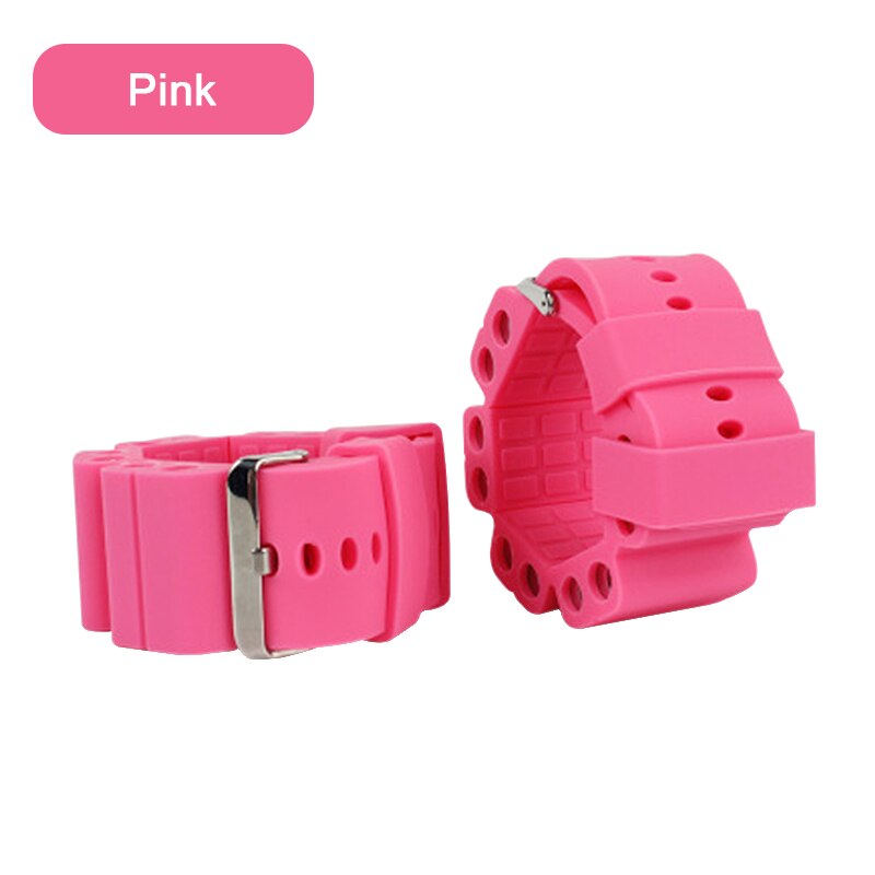 1 paar 500g Silikon Yoga Pilates Gewichteten Armbinde ÜSpund Sport Armbinde Handgelenk Gurt Sand Tasche Fitness Ausbildung Ausrügestochen: Rosa