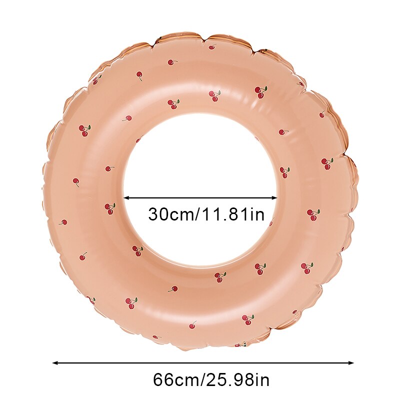 Inflatable Circle For Children Circle Swimming Kids Floaties Inflatable Swimming Ring Pool Accessories Inflatable Pool Toys: cherry 80