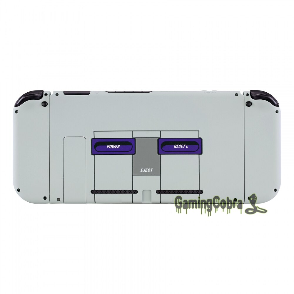 EXtremeRate-carcasa de control de la placa trasera de la consola, juego completo de botones para NS Switch, estilo SNES, tacto suave
