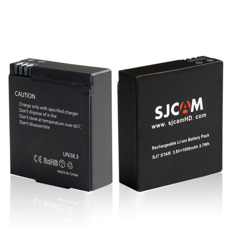 Originele SJCAM SJ7 Ster Batterij 3.8 v 1000 mah Oplaadbare Li-Ion Batterij voor SJ Cam SJ7 Sport Actie DV Camera accessoires