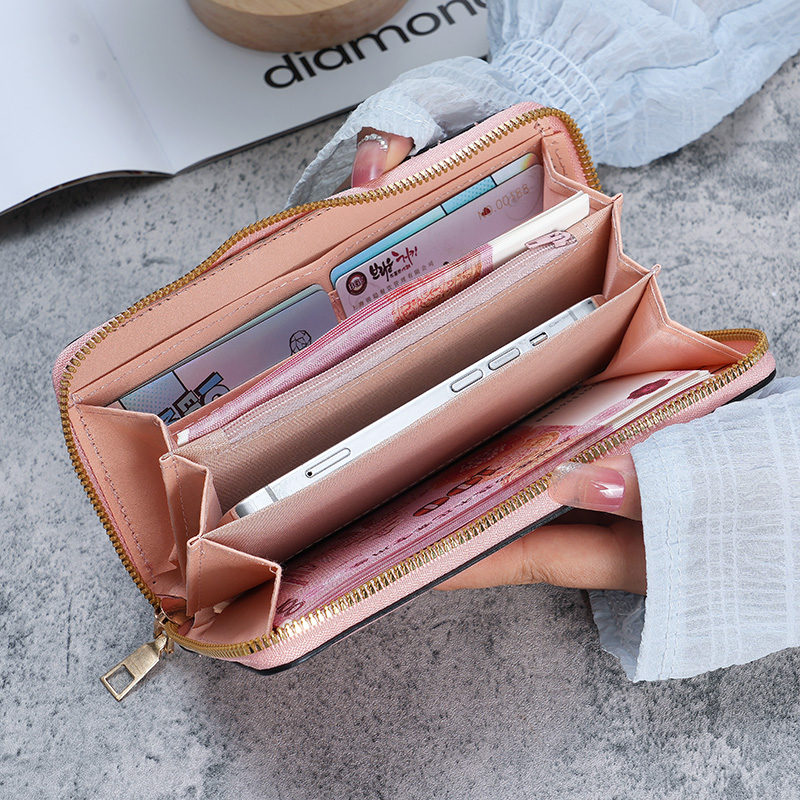 Ladies holding a long wallet Korean handbag multi-function card bag mobile phone bag coin purse female wallet