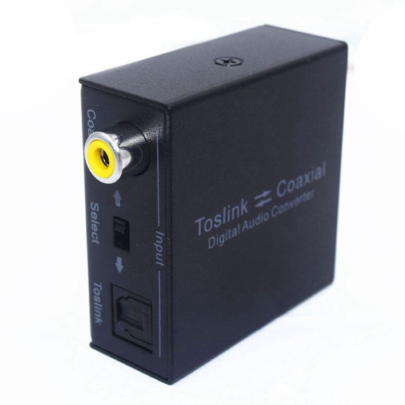 Optical to Coax, Optical SPDIF Toslink to Coaxial and Coaxial to Optical SPDIF Toslink Bi-Directional Swtich Digital o Conve