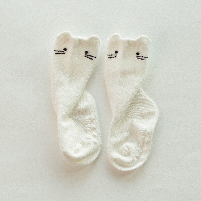 Cute Cartoon Baby Socks Print Animal Cotton Knee High Newborn kids baby Boy Girl Cat Leg Warmers Socks