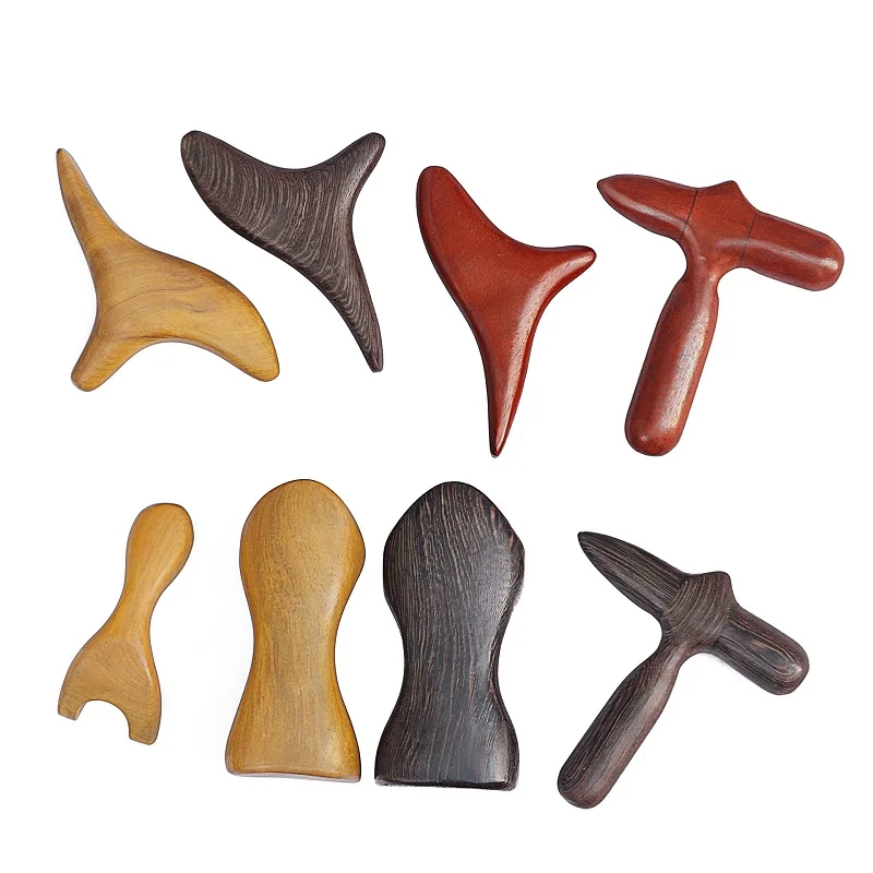 Wood Trigger Point Massage Gua Sha Tools Lymphatic Drainage Tools,Wood Therapy Massage Tools for Back Leg Hand Face